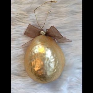 Golden Pear vintage blown glass ornament